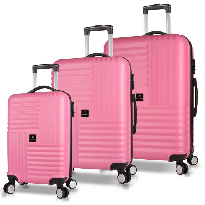 Zoozie Bags Juego de Maletas de 3 Piezas Rosa Zoozie Bags Juego de Maletas de 3 Piezas Rosa
